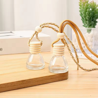 Ventes Flash Usine : Flacon Vide en Verre Transparent 8ml pour Aromathérapie avec Pompe Pulvérisatrice, Sérigraphie, Pendentif Parfum Voiture, Logo Personnalisé