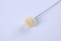 Pinceaux à boule en laine pour teinture du cuir avec manche en métal