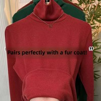 Support OEM/ODM Personnalisable – Nouvelle Collection Automne-Hiver – Pull Tricoté Épais Double Face en Velours Doux avec Manches Bouffantes Élastiques Style Européen
