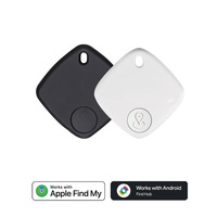 Sualio Tag Localisateur universel double système Bluetooth 5.0 pour Apple Android IOS/Android, dispositif anti-perte pour animaux de compagnie, Google Wallet