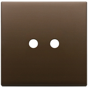 2Mx2 <b>Round</b> Dark Bronze <b>Brushed</b> Plate 9.5 In Length Wall Switch Cover - Product Image 1