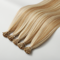 Extensions de cheveux humains russes 100 % naturels pré-collés à la kératine (I-Tips), double épaisseur, cuticules alignées, vente en gros