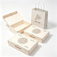 Boîte à pizza personnalisée écologique en gros d'usine, boîte d'emballage de haute qualité en carton alimentaire pour biscuits, beignets et pâtisseries