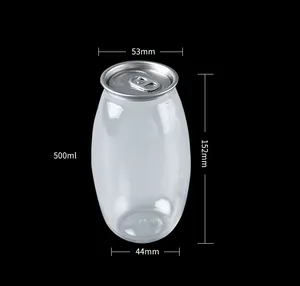 Garrafa de suco plástico da bebidas do animal de estimação com tampa de alumínio