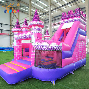 Castillo Inflable Comercial con Tobogán, Temática de Princesas Winsun, Material de PVC, Resistente al Fuego y al Agua, Certificado CE - Product Image 3