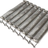 Nouvelle bande transporteuse spirale en treillis métallique en acier inoxydable SS304/316 de qualité alimentaire, entraînée par chaîne, à vitesse réglable, pour congélation et refroidissement en spirale