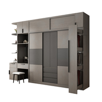 Chambre à coucher moderne personnalisée armoires de rangement à portes coulissantes armoire pliable avec coiffeuse pour salon ou hôtel