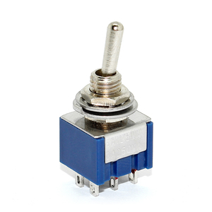 สวิตช์แบบกด 6 ขา 3A 12V 3 ทาง / สวิตช์แบบกด 3 ตำแหน่ง / สวิตช์แบบกดขนาดเล็ก Dpdt เปิด-ปิด-เปิด - Product Image 3