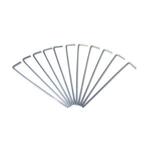 Estaca para Tienda de Campaña de Hierro Galvanizado de 3.5*160MM para Uso en Todas las Estaciones - Product Image 1