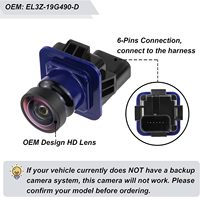 Cámara de Visión Trasera GreenYi para Ford F150 2010-2014, Mustang 2015-2020 y Lincoln MKC 2015-2019 OEM: EL3Z-19G490-D BL3Z-19G490-B