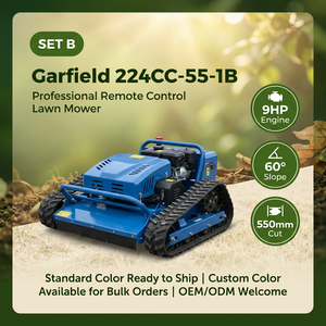 Tagliaerba Telecomandato Cingolato <span class=keywords><strong>Garfield</strong></span> 224CC 60 °   Tagliaerba Industriale RC a Benzina per Pendenze, per Fattorie e Giardini - Product Image 3