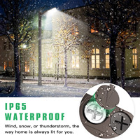 Lampadaires LED tout-en-un 150W - 500W pour poteaux, lampes d'extérieur à mât haut, luminaires routiers, éclairage industriel pour parkings (Stock US)