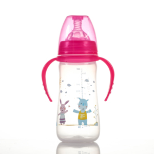 Silicone Nipple Water Drinking Bottle Baby Milk Feeding Bottle 250ML Baby Wide Neck Bottle - Product Image 2