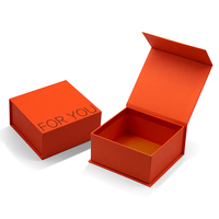 Boîte cadeau de luxe personnalisée avec logo, forme de petit livre, couvercle rigide à fermeture magnétique, emballage cadeau avec fermeture magnétique