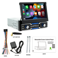 Autoradio tactile Android 1 Din 7 pouces avec Wifi, Radio FM, Carplay sans fil et Android Auto - Vente Flash