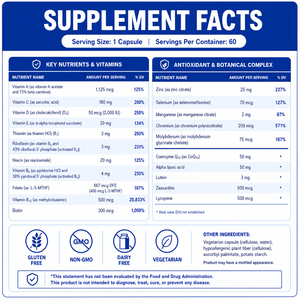 Cápsulas de Multivitaminas Diarias de Marca Privada OEM ODM, Suplemento Vegetariano Sin OMG de Multivitaminas y Minerales para Energía y Apoyo Inmunológico - Product Image 2