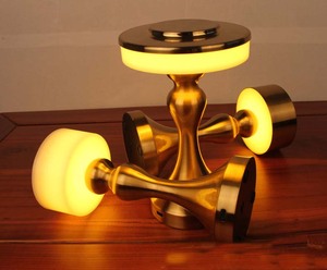 Sang Trọng <span class=keywords><strong>LED</strong></span> Bảng Đèn Với USB Sạc Cảm Ứng Mờ Bắc Âu Thiết Kế Xách Tay Phong Cách Kim Loại Bóng Cho Phòng Ngủ Cạnh Giường Ngủ Khách Sạn Quán Cà Phê - Product Image 3