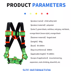 Arnés de Seguridad Ajustable para Trabajos en Altura, Rescate, Espeleología, Rappel, Protección Corporal Completa, Protección de Cintura para Escalada - Product Image 2