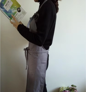 Logo personnalisé Simple jardinage hommes et femmes coton <span class=keywords><strong>chanvre</strong></span> tablier cuisson peinture cuisine ongles tablier - Product Image 2