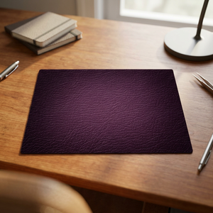 Cuir véritable écologique JNA Group, couleur violet foncé, grain gaufré doux, matériau en cuir de vachette pour le bricolage et la confection de sacs à main - Product Image 2