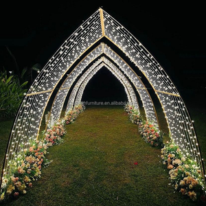 Custom Festivals Outdoor Led String Light Decorations 3D Arch <strong>Tunnel</strong> Wedding Event Decor Light Time <strong>Tunnel</strong> - Product Image 2