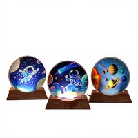 Lampe de chevet ciel étoilé transfrontalière, ornement en cristal lumineux, lampe planète pour chambre et bureau, lumière d'ambiance, cadeau décoratif créatif