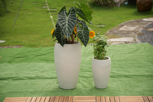 Maceta de Cerámica Moderna de Lujo Ecológica con Esmalte Inspirado en Mármol, Drenaje Transpirable, Macetero de Piso - Product Image 5