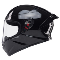Casque de moto certifié 3C/DOT en ABS pour hommes/femmes adultes, design intégral, utilisation toutes saisons, tailles S-XL
