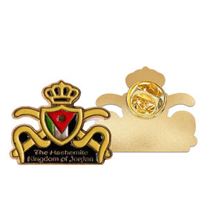 Insignias con el Emblema de Jordania, Pines de Metal Esmaltados Personalizados, Recuerdos de Aleación de Oriente Medio, Desierto, Golfo, Viajes y Turismo - Product Image 2