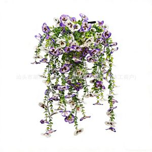 Bouquet mural de fleurs artificielles en soie Baoxuan Garden, pâquerettes, décoration de patio extérieur - Product Image 3