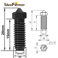 Accessoires d'imprimante 3D Kobra d'occasion - 3 buses 0,4/0,6/0,8/1,75 mm en acier trempé, kit d'extrusion Hotend, pièces de rechange noires 5g