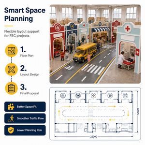 Ensemble de jeux souples pour enfants : Station de pompiers, Services de la ville, Transport – Idéal pour les lieux commerciaux - Product Image 4