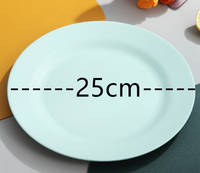 Assiettes de service en paille de blé de 10 pouces, écologiques et incassables, alternative au plastique, pour la restauration et la maison - Vente en gros