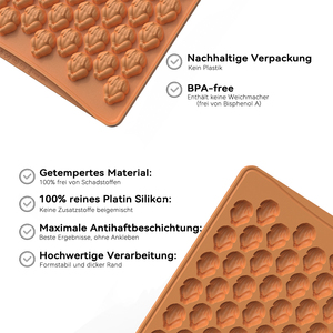 Moules en silicone antiadhésifs sans BPA de qualité alimentaire pour <span class=keywords><strong>mini</strong></span>-gummies en forme de dinde, compatibles lave-vaisselle et four, design mignon pour bonbons et chocolats - Product Image 4