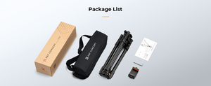 Trípode de cámara <span class=keywords><strong>K</strong></span> & <span class=keywords><strong>F</strong></span> Concept de 64 pulgadas/163cm, trípodes DSLR ligeros para viajes al aire libre O234A1 + - Product Image 3