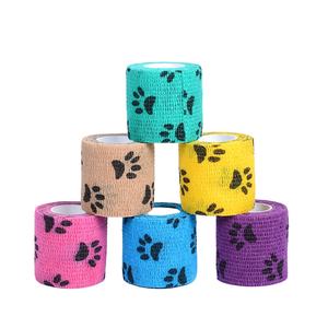 الملونة الطباعة البيطري ضمادة البيطري التفاف ضمادة لاصقة مرنة ل حماية الحيوانات الأليفة - Product Image 2
