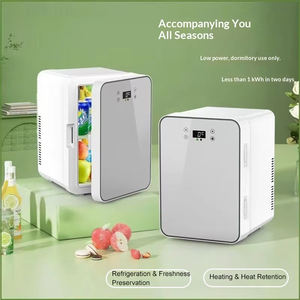 Mini-réfrigérateur de <span class=keywords><strong>voiture</strong></span> en plastique 220V pour dortoir, chambre de <span class=keywords><strong>location</strong></span>, petit réfrigérateur pour lait maternel, usage unique, double usage domestique - Product Image 2