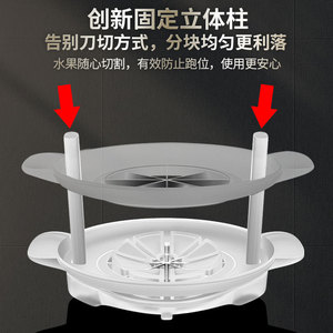 Apple Slicer 304 Stainless Steel Thickened Fruit Divider Corer Multi Purpose Cutting <b>Tool</b> Dishwasher <b>Safe</b> - Product Image 3