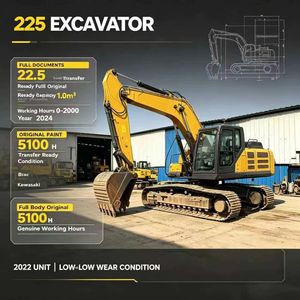 Excavadora Mediana Usada Confiable de 22.5 Toneladas con Tecnología de Control Remoto Hidráulico Proporcional Inalámbrico Industrial - Product Image 3