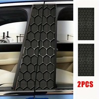 2 autocollants créatifs personnalisés en nid d'abeille pour montants B de voiture, imperméables, auto-adhésifs, pour décoration extérieure et protection
