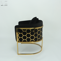 Vente en gros de meubles de chaise d'accent, tissu vert, cadre métallique, chaise de salon nordique, nouvelle chaise occasionnelle