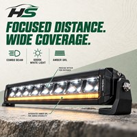 Barre lumineuse LED HSSH 10 pouces en forme d'alien, double couleur DRL, 90W, simple rangée, garantie 24 mois, nouvelle, 9-36V pour véhicules tout-terrain 4x4