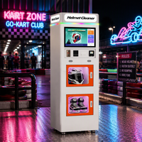 Machine de nettoyage automatique de casques avec désinfection UVC et ozone, élimination des odeurs, séchage et parfums multiples