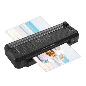 (Meksika Deposu) Yüksek Kaliteli Laminasyon Makinesi Sıcak Pres A4 Laminasyon Makinesi Kağıt Kesici ve Köşe Kesici ile - Product Image 3