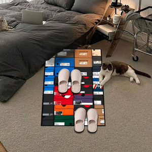 Tapis antidérapant personnalisé tapis en spirale impression 3d tapis de chambre à coucher Home Decora tapis de baskets tapis de boîte à chaussures tapis paillassons - Product Image 5