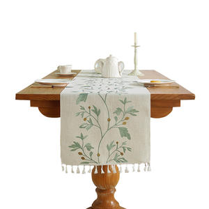 Mantel bordado de estilo americano creativo hecho a mano con borlas para el hogar, sala de estar, <span class=keywords><strong>cocina</strong></span>, cubiertas decorativas para mesa de café - Product Image 5