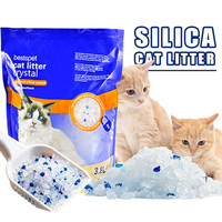 Fournitures pour animaux de compagnie en gros : Litière pour chat en gel de silice avec indicateur de pH, écologique et pour le suivi de la santé