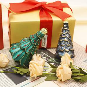 Décorations de Noël en verre de haute qualité, personnalisables en différentes couleurs, à suspendre à l'arbre de Noël - Product Image 5