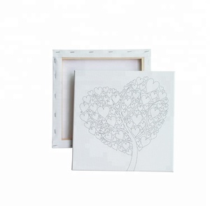 Venta al por mayor mini línea de árbol de amor y perrito regalos pintura impresa de <span class=keywords><strong>la</strong></span> lona para niños adultos - Product Image 1