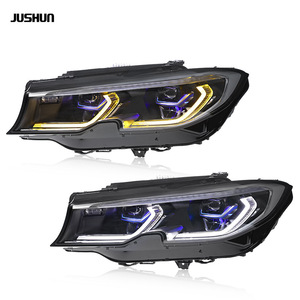 Jushun Headlight Assembly For Bmw 3 Series G20 Led Drl Laser Lens Upgrade - Product Image 1